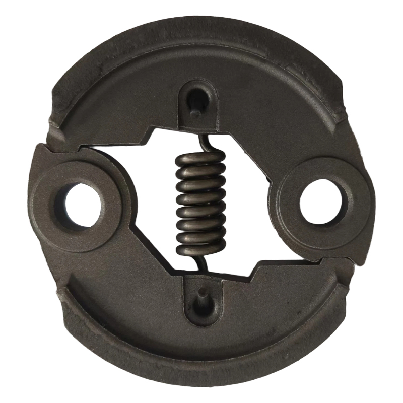 How does the lawn mower ie40f-5 clutch control the start and stop of the lawn mower blade?